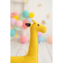 Plüschtier Crochetts AMIGURUMIS MINI Gelb Giraffe 53 x 55 x 16 cm