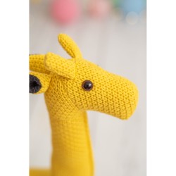 Plüschtier Crochetts AMIGURUMIS MINI Gelb Giraffe 53 x 55 x 16 cm