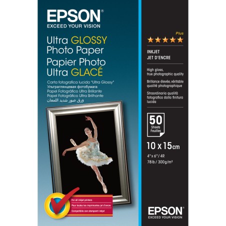 Tinte und Fotopapierpackung Epson 2359994 A6 (50 Stück) (1 Stück)