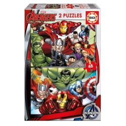 Kinderpuzzle Marvel Avengers Educa (2 x 48 pcs)