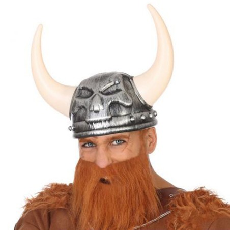 Wikinger-Helm 56514 Silberfarben Wikinger