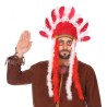 Indianer-Kopfschmuck 58297 Rot Indianer