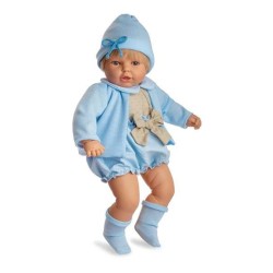 Babypuppe Berjuan Bekleidung Blau (60 cm)