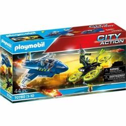Playset Playmobil City Action Dron Flugzeug Polizei 70780 (44 pcs)