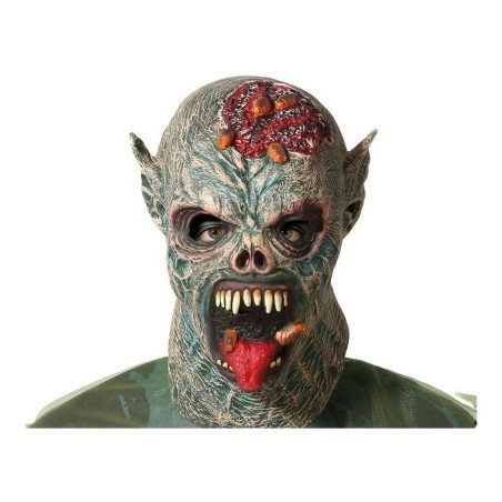 Maske Halloween Monster Grau