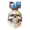 Maske Halloween Totenkopf Braun