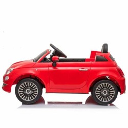 Elektroauto für Kinder Fiat 500 Rot Mit Fernbedienung MP3 30 W 6 V 113 x 67,5 x 53 cm