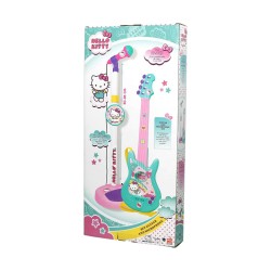 Kindergitarre Hello Kitty Mikrofon