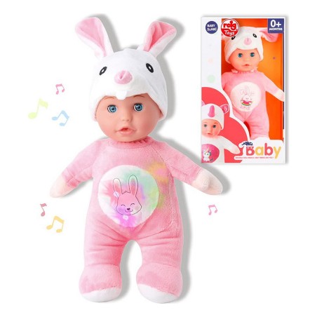 Babypuppe Reig 30 cm Hase Plüschtier Rosa (30 cm)