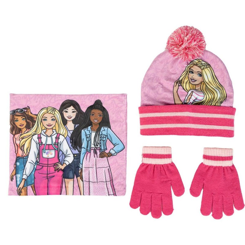 Kindermütze Barbie Rosa (Einheitsgröße)