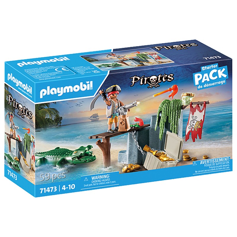 Playset Playmobil 71473 Krokodil Pirat 59 Stücke