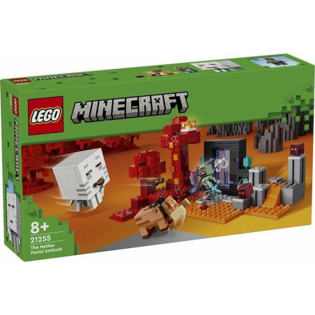 Konstruktionsspiel Lego Minecraft 21255 The Nether Portal Ambush Bunt 352 Stücke