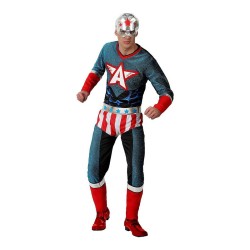 Verkleidung für Erwachsene American Captain XXL