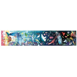 Puzzle Hape 150 x 30 cm 200 Stücke Marineblau