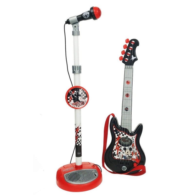 Musikanlage Mickey Mouse Mikrofon Kindergitarre