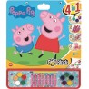 Zeichnungen zum Ausmalen Peppa Pig Aufkleber 4 in 1