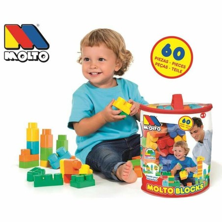 Dose mit Bauklötzen Moltó Blocks (60 pcs)