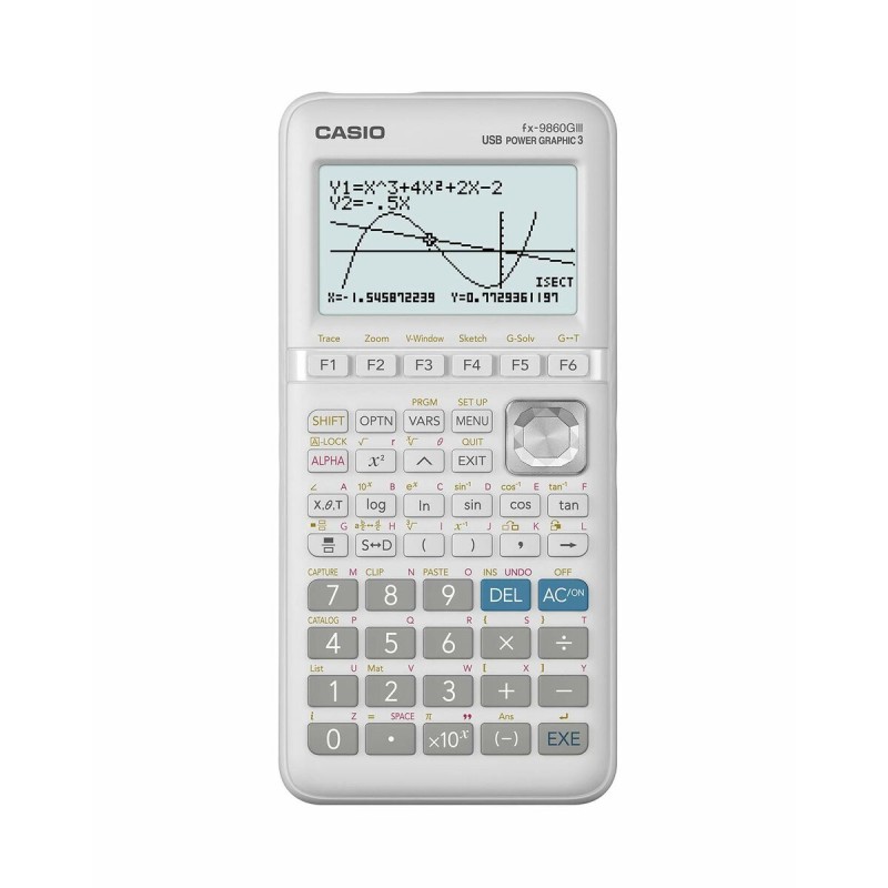 Wissenschaftlicher Taschenrechner Casio FX-9860GIII-W-ET Weiß 18,4 x 9,15 x 2,12 cm