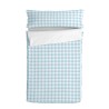 Bettbezug mit Füllung HappyFriday Basic Blau 105 x 200 cm Vichy