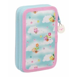 Doppel-Federtasche Gabby's Dollhouse Sweet Home Hellblau 12,5 x 19,5 x 4 cm