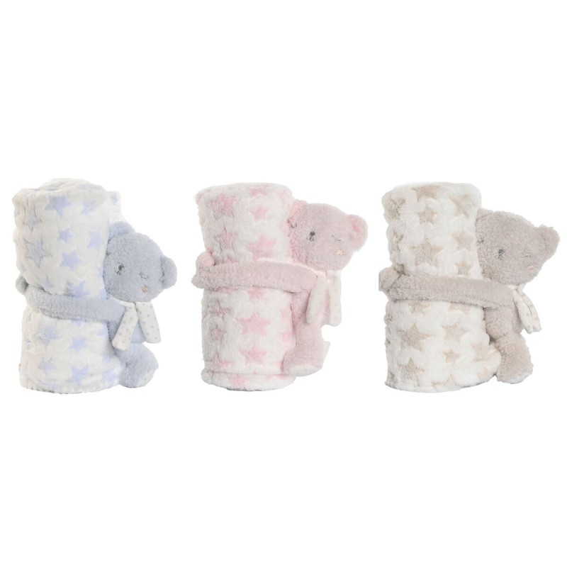 Baby-Geschenk-Set Home ESPRIT Blau Beige Rosa Polyester (3 Stück)