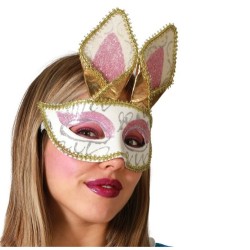 Augenmaske Hase Gold (MPN S1134141)