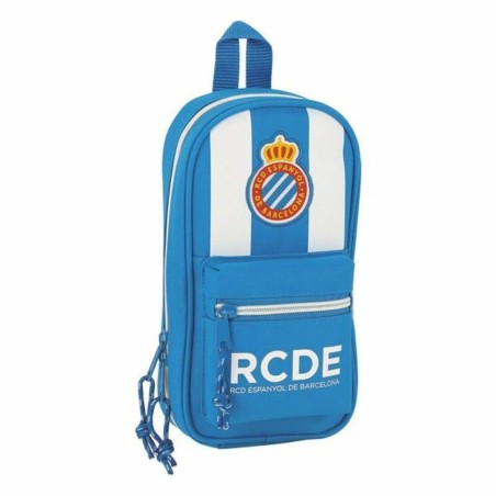 Rucksack mit Federtaschen RCD Espanyol Blau Weiß 12 x 23 x 5 cm (33 Stücke)