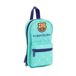 Rucksack mit Federtaschen F.C. Barcelona türkis 12 x 23 x 5 cm (33 Stücke)