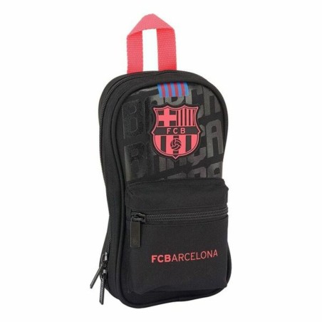 Rucksack mit Federtaschen F.C. Barcelona Schwarz 12 x 23 x 5 cm (33 Stücke)