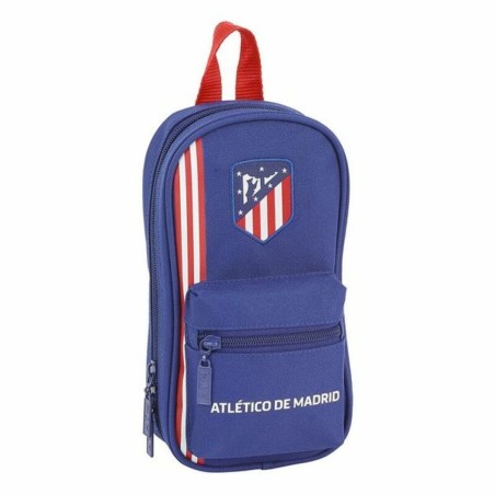 Rucksack mit Federtaschen Atlético Madrid In blue Marineblau 12 x 23 x 5 cm (33 Stücke)