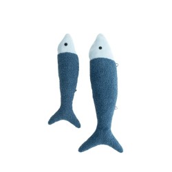 Plüschtier Crochetts OCÉANO Blau Wal Fische 29 x 84 x 14 cm 3 Stücke