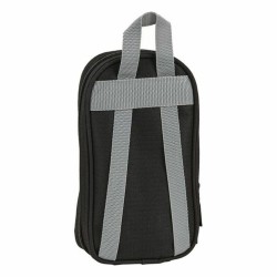 Rucksack mit Federtaschen Real Madrid C.F. Schwarz 12 x 23 x 5 cm (33 Stücke)