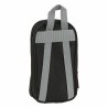 Rucksack mit Federtaschen Real Madrid C.F. Schwarz 12 x 23 x 5 cm