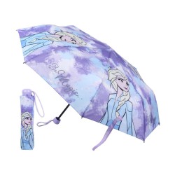 Faltbarer Regenschirm Frozen Lila 50 cm (Ø 92 cm)