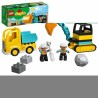 Playset Lego Construction 10931 Truck and Backhoe