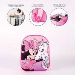 Schulrucksack Minnie Mouse Rosa (25 x 31 x 10 cm)