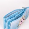 Dreifaches Mehrzweck-Etui Frozen Blau 22,5 x 2 x 11,5 cm