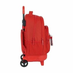 Schulrucksack mit Rädern Compact Atlético Madrid M918 Rot Weiß (33 x 45 x 22 cm)