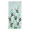 Badetuch HappyFriday Moshi Moshi Panda Garden Blue Bunt 70 x 150 cm