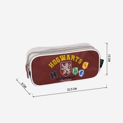 Zweifaches Mehrzweck-Etui Harry Potter Howarts 22,5 x 8 x 10 cm Rot Dunkelblau