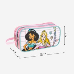 Zweifaches Mehrzweck-Etui Disney Princess Rosa 22,5 x 8 x 10 cm