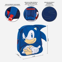 Schulrucksack Sonic Blau 15,5 x 30 x 10 cm