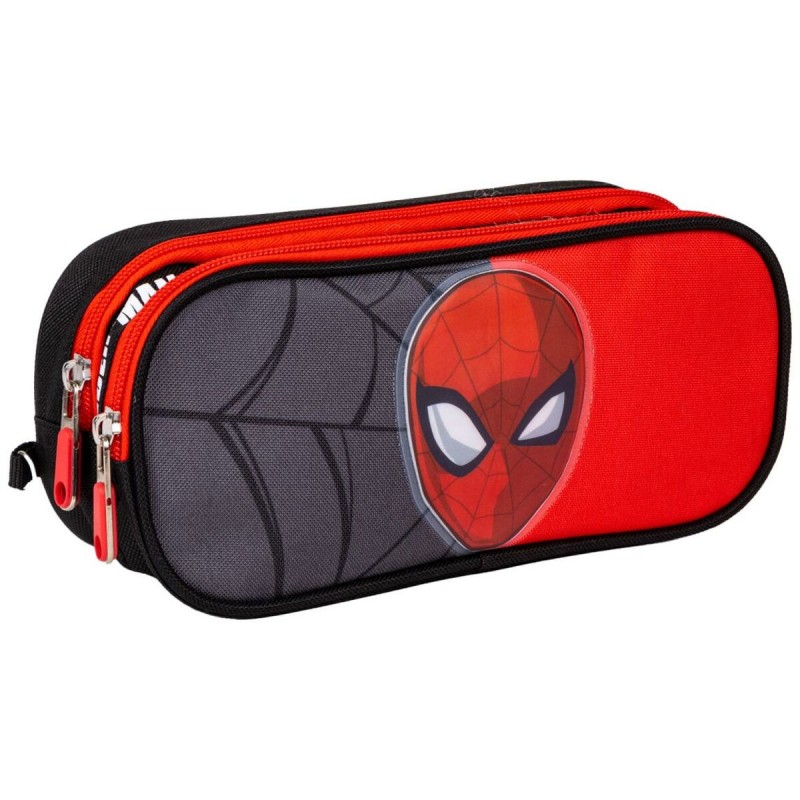 Zweifaches Mehrzweck-Etui Spider-Man Schwarz 22,5 x 8 x 10 cm