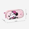 Zweifaches Mehrzweck-Etui Minnie Mouse Rosa 22,5 x 8 x 10 cm