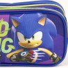 Zweifaches Mehrzweck-Etui Sonic Blau 22,5 x 8 x 10 cm