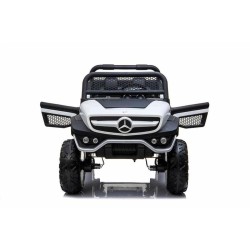 Elektroauto für Kinder Mercedes Benz Unimog Weiß 12 V