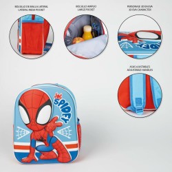 Kinderrucksack 3D Spidey Blau Rot 25 x 31 x 1 cm