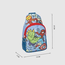 Kinderrucksack The Avengers Schultertasche Blau 13 x 23 x 7 cm