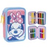 Doppel-Federtasche Minnie Mouse Rosa 12,5 x 19,5 x 4,5 cm