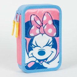 Doppel-Federtasche Minnie Mouse Rosa 12,5 x 19,5 x 4,5 cm